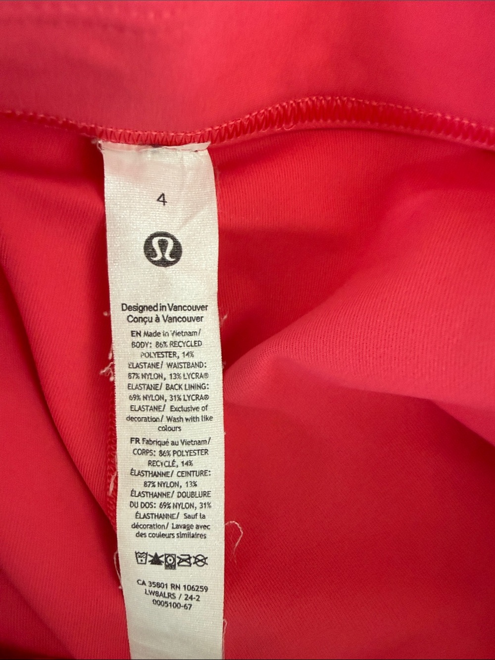 lululemon athletica Hot Pink Pleated Skater Skirt with shorts - Picture 3 of 4
